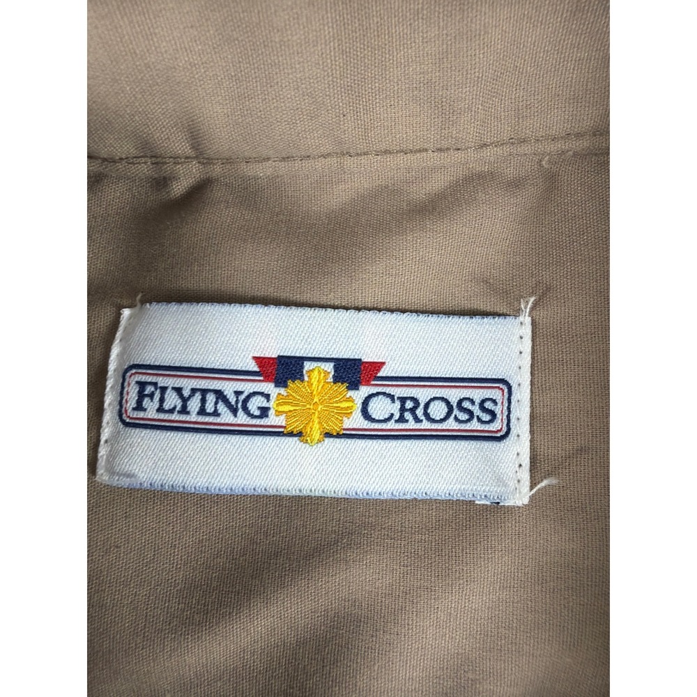 Flying Cross US Army AGSU Enlisted Classic Shirt Tan PFC Rank 17.0 36/37-R